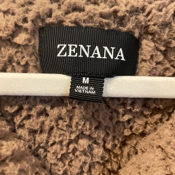 brown teddy pullover hoodie - Picture 6 of 7